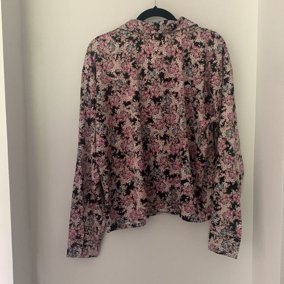 AFRM x Nordstrom floral silky button-down sz L - Picture 3 of 7
